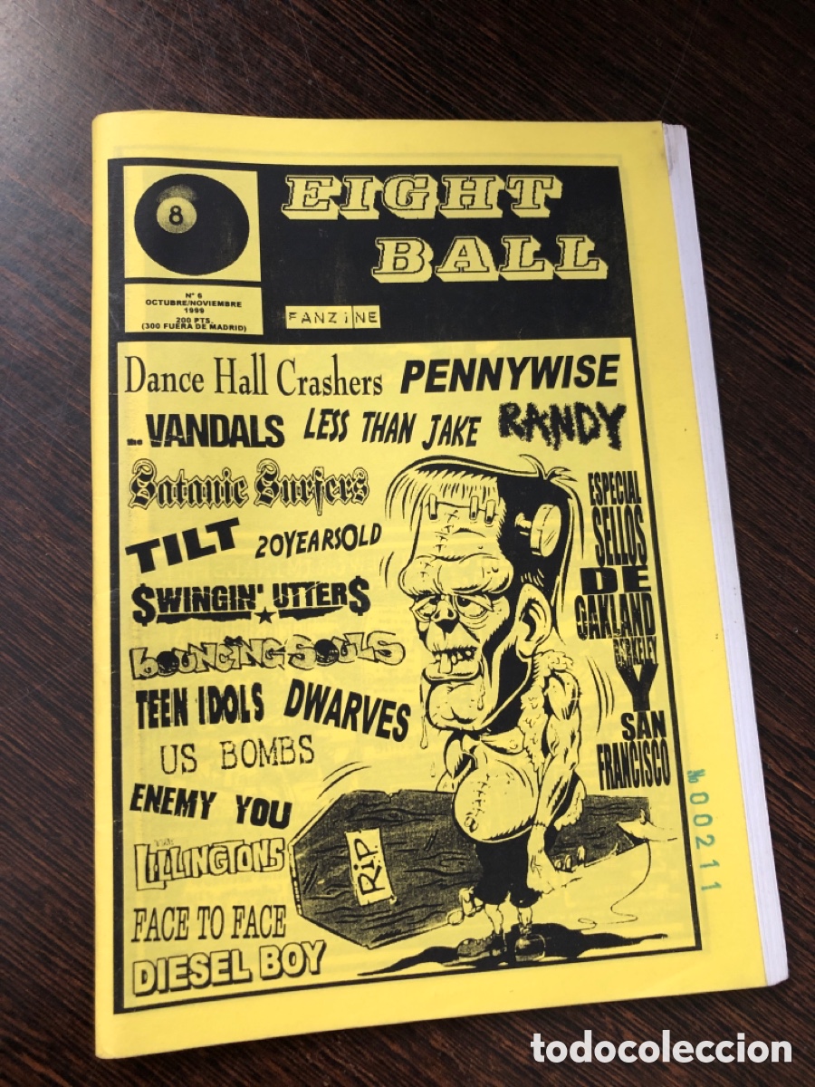 Libros: FANZINE MUSICAL DE 1999 EIGHT BALL NUMERO 6