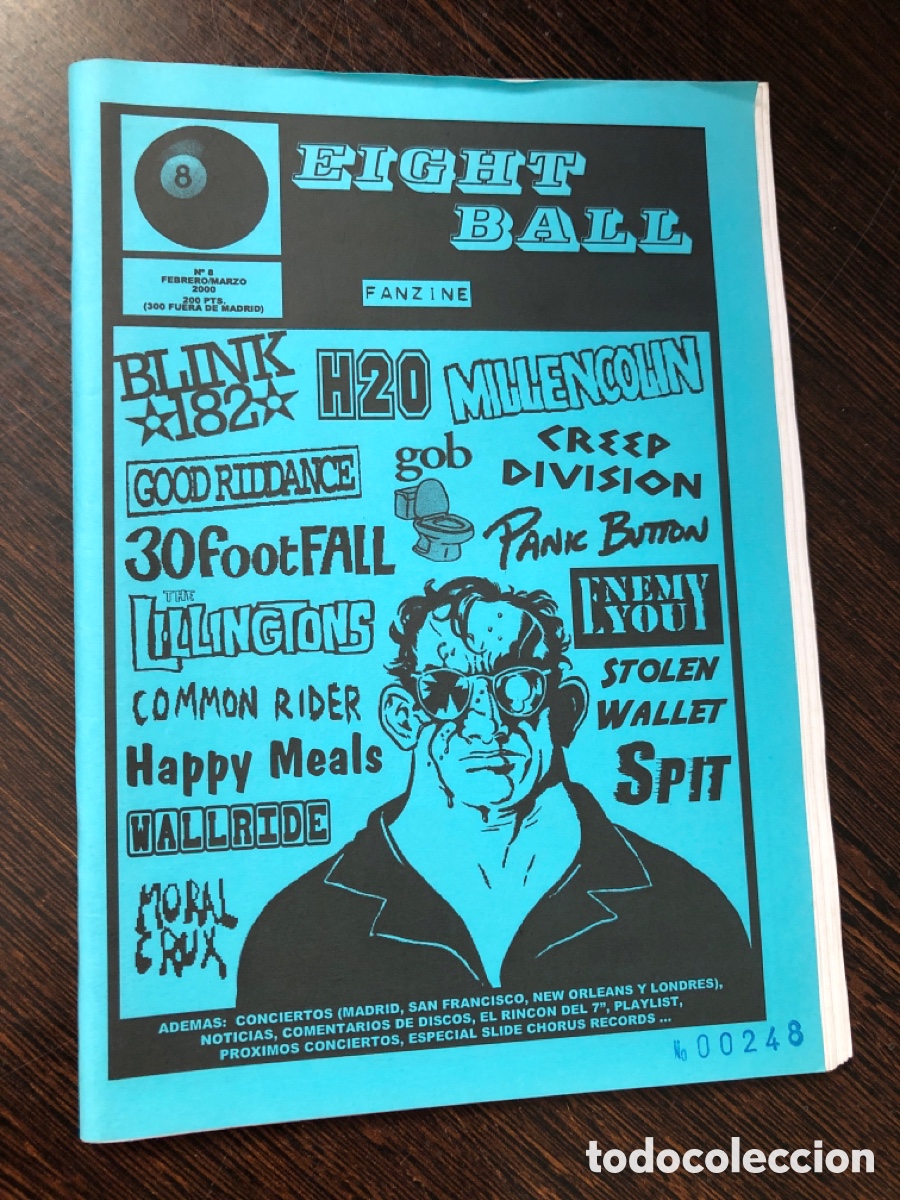 Libros: FANZINE MUSICAL DE 1999 EIGHT BALL NUMERO 8