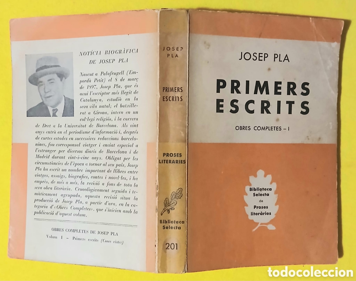 Libros: Primers Escrits, Josep Pla - Foto 2