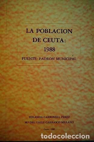 Libros: La poblaci&oacute;n de Ceuta- 9788487148033