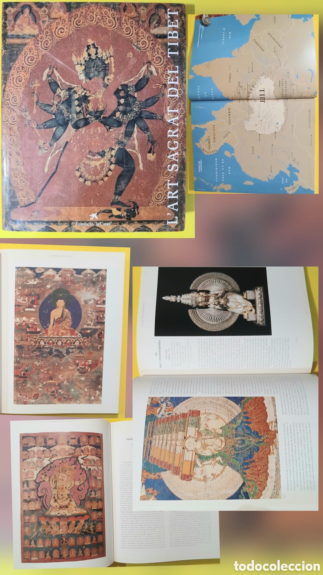 Livres: l'art sagrat del Tibet, la caixa.