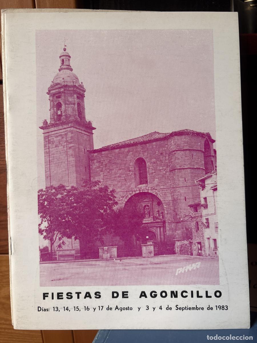 Libros: PROGRAMA DE FIESTAS DE AGONCILLO. SEPTIEMBRE 1983 - TDK362