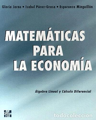 Livres: Matem&aacute;ticas para la econom&iacute;a- 9788448111977