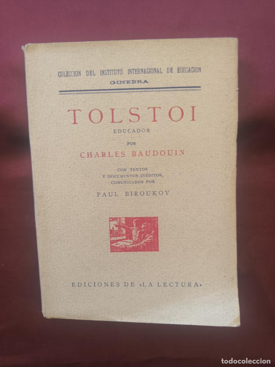 Livros em segunda m&atilde;o: Tolstoi, educador - Charles Baudouin.