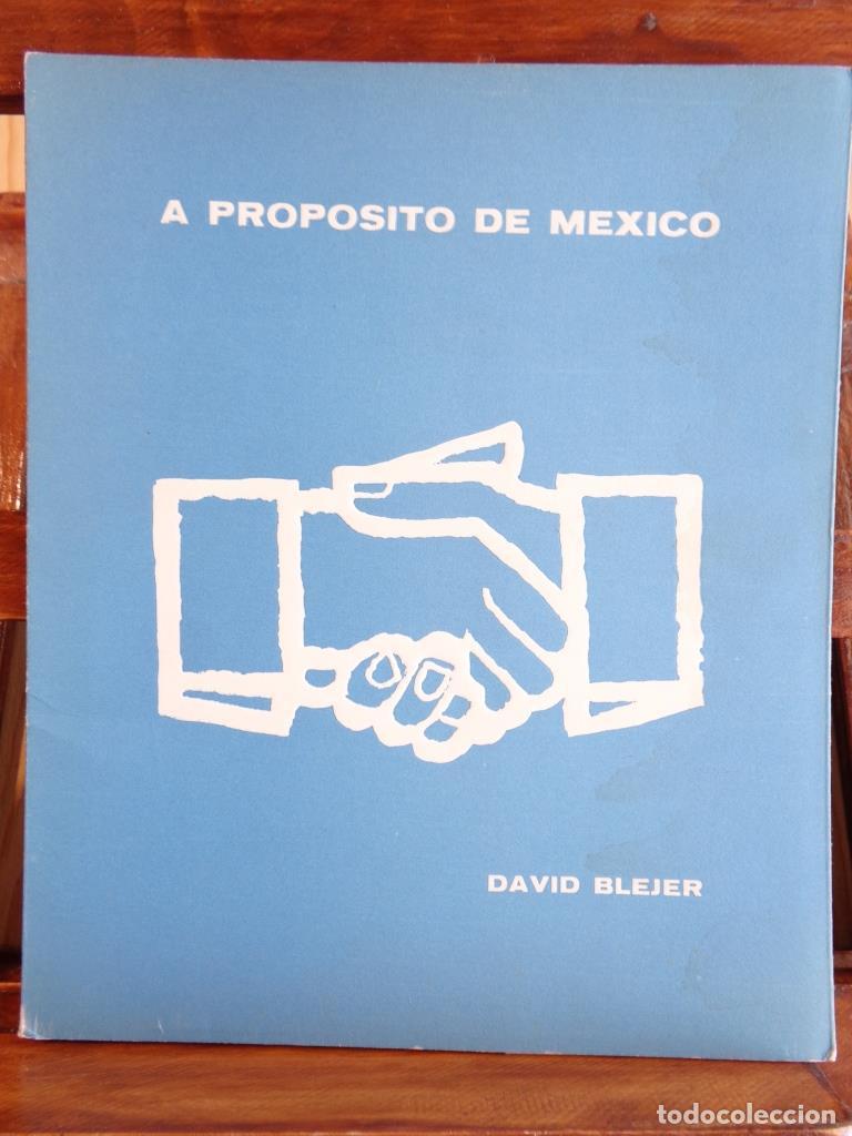 Libros: A PROP&Oacute;SITO DE M&Eacute;XICO - DAVID BLEJER