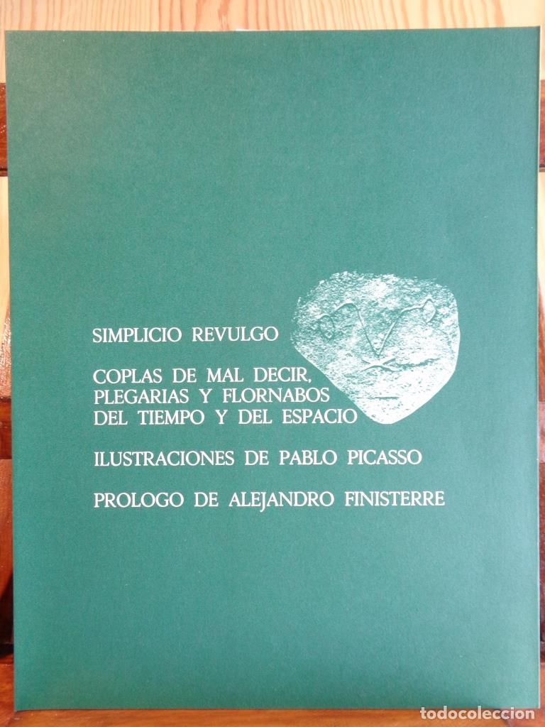 Libros: COPLAS DE MAL DECIR, PLEGARIAS Y FLORNABOS DEL TIEMPO Y DEL ESPACIO. ILUSTRACIONES DE PABLO PICASSO.