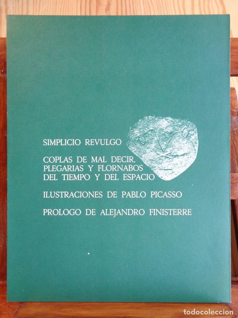 Libros: COPLAS DE MAL DECIR, PLEGARIAS Y FLORNABOS DEL TIEMPO Y DEL ESPACIO. ILUSTRACIONES DE PABLO PICASSO.