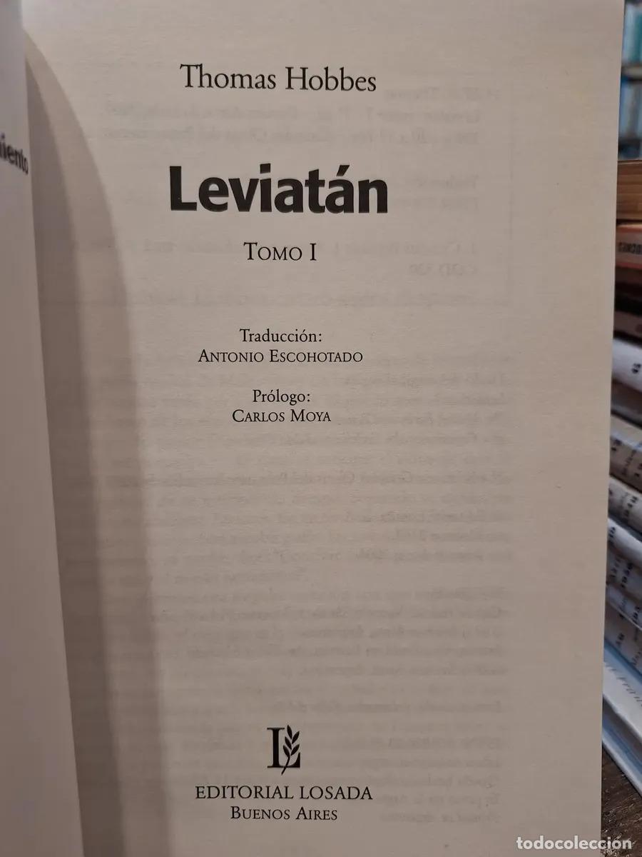 Libros: Leviatan T.1 - Thomas Hobbes