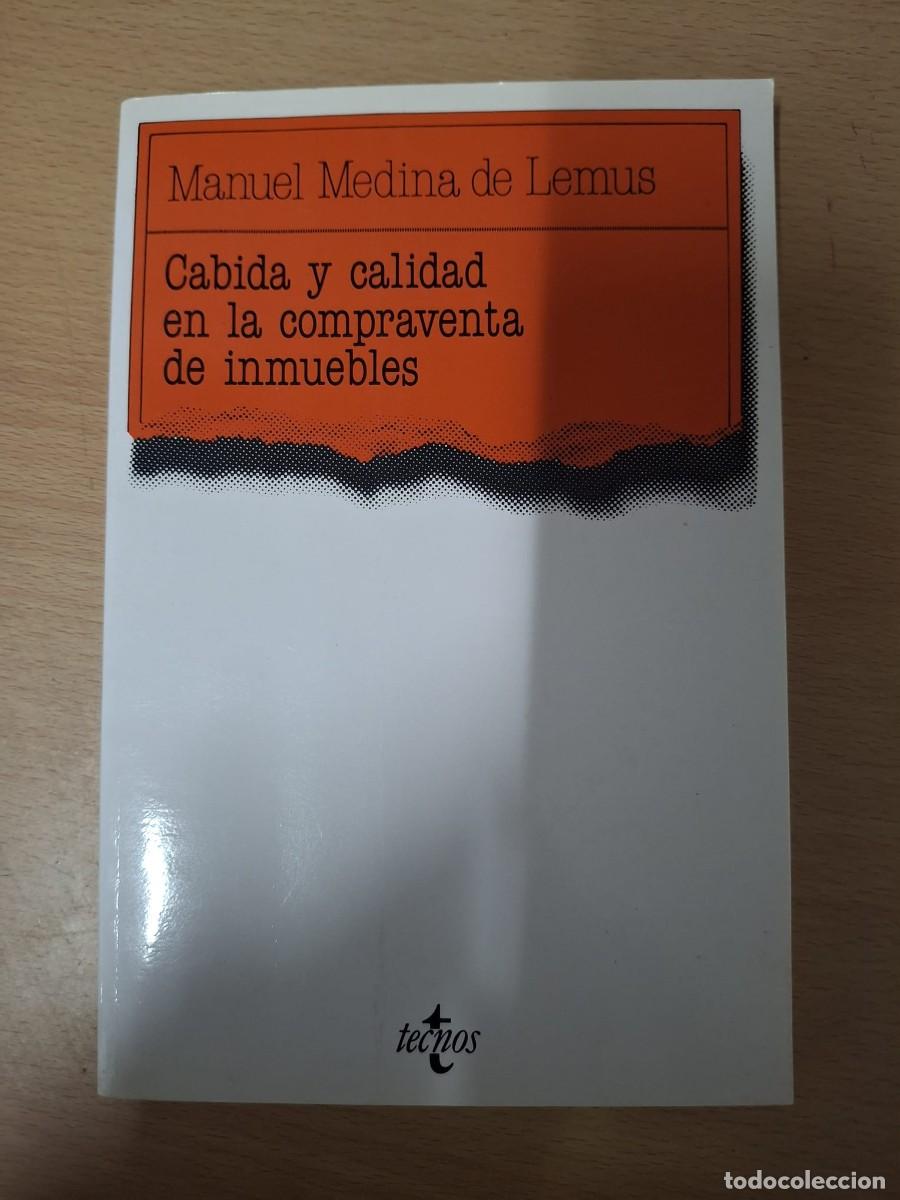 Libros: LIBRO CABIDA Y CALIDAD EN LA COMPRAVENTA DE INMUEBLES