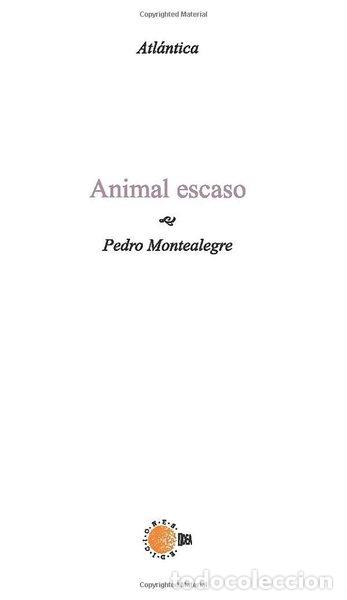 Livros em segunda m&atilde;o: Animal escaso- 9788499410630