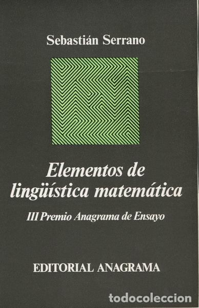 books: Elementos de ling&uuml;&iacute;stica matem&aacute;tica- 9788433900364