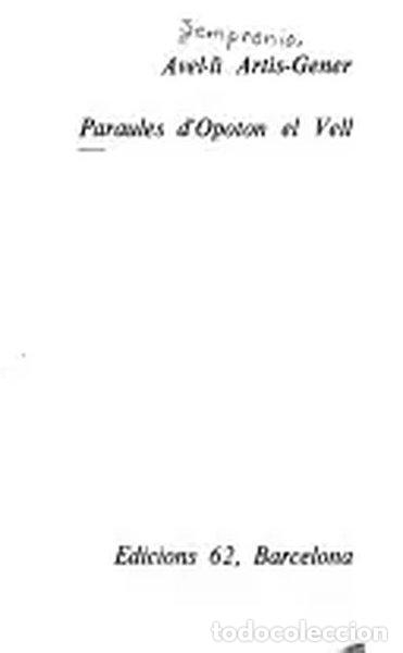 Libros: Paraules d'Op&ograve;ton el vell- 9788429714968