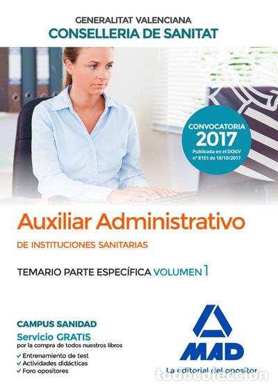 Livros em segunda m&atilde;o: Auxiliar Administrativo de la Conselleria de Sanitat de la Generalitat Valenc...- 9788414211915