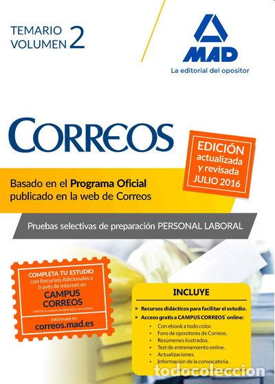 Libros: Personal Laboral de Correos y Tel&eacute;grafos- 9788490936597