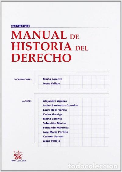 Libri di seconda mano: Manual de historia del derecho- 9788490332313