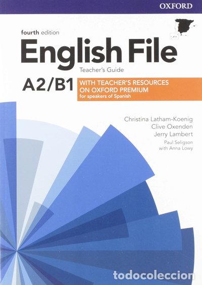Livros em segunda m&atilde;o: English File 4th Edition A2/B1. Teacher's Guide + Teacher's Resource Pack- 9780194055925