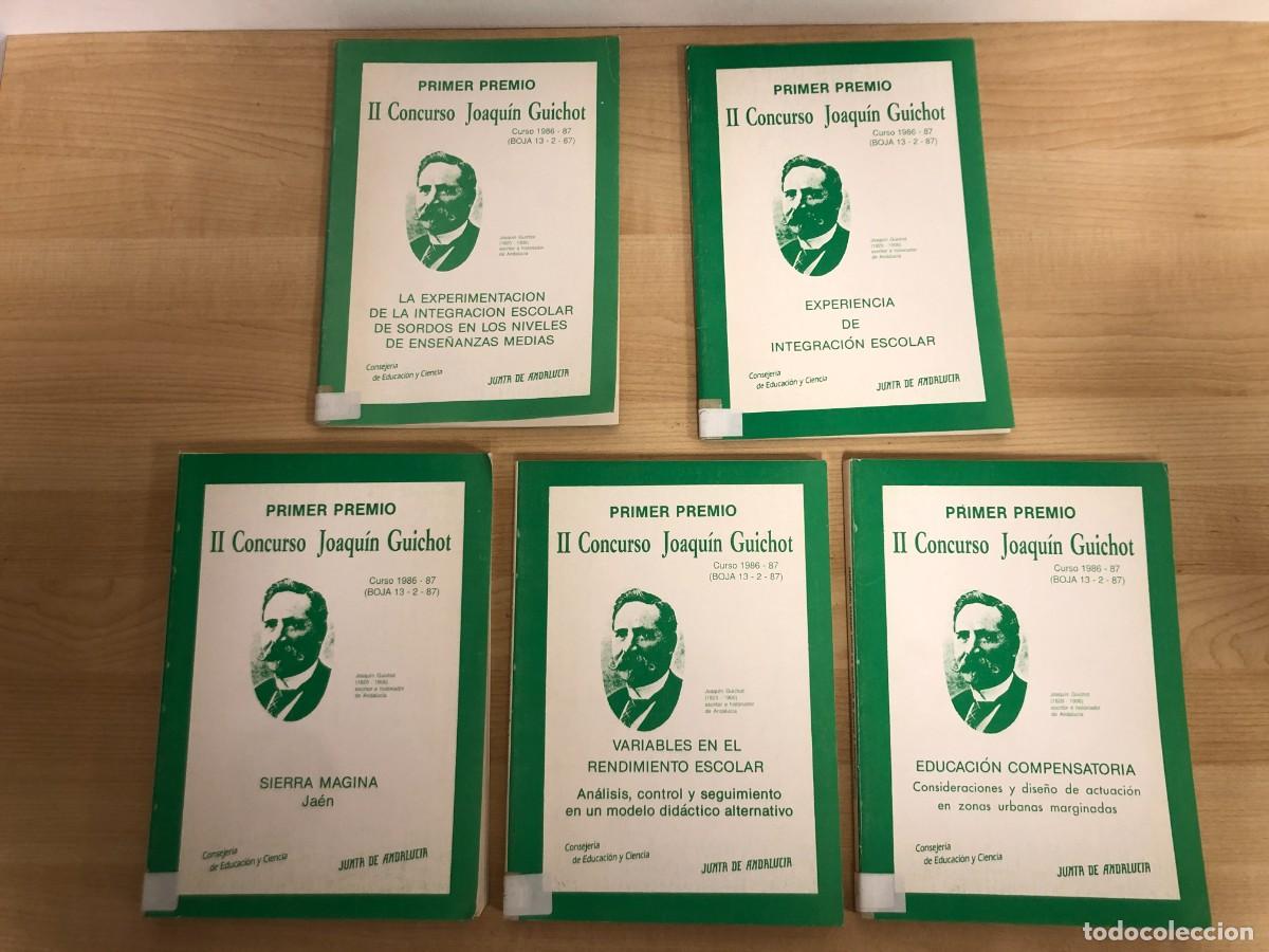 Libros: Primer Premio II Concurso Joaquin Guichot Curso 1986 1987 5 Libros