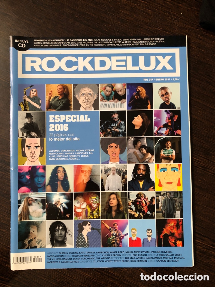 Libros: REVISTA MUSICAL ROCKDELUXE enero 2017 especial 2016