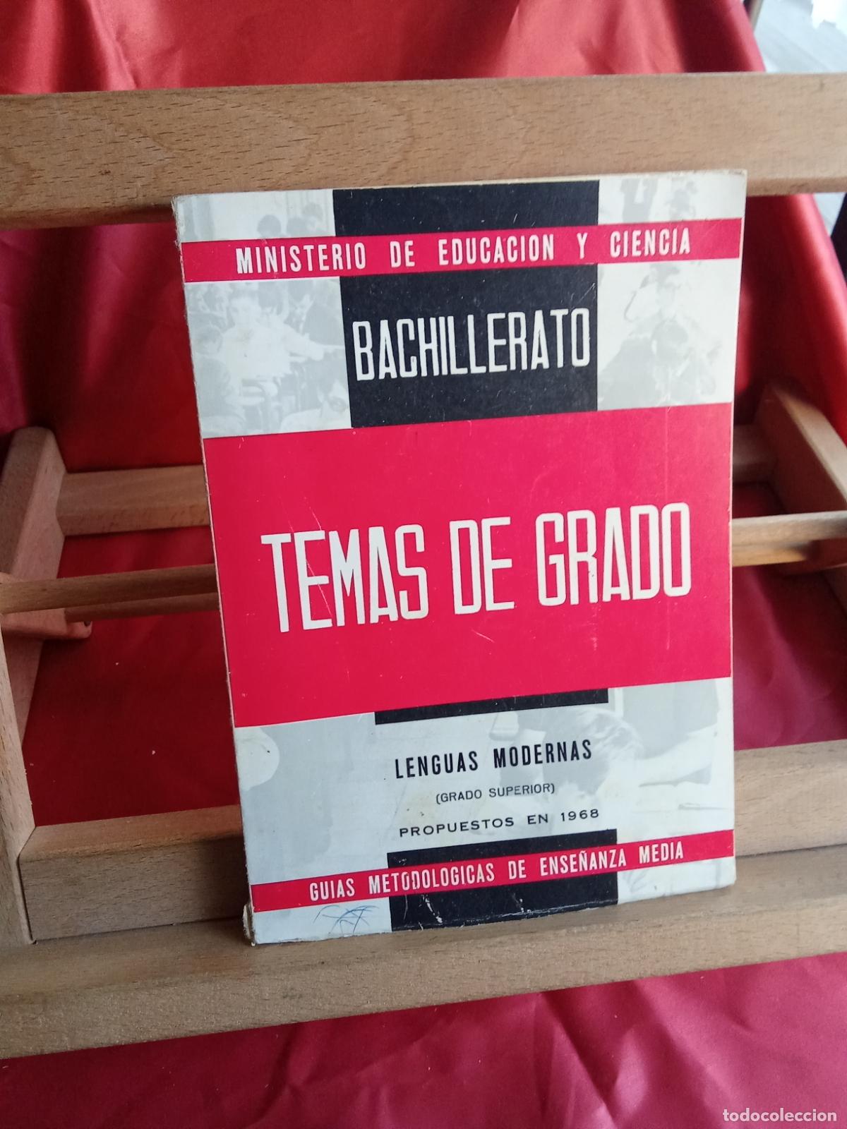 Libros: Bachillerato: Temas de grado, Lenguas modernas (grado superior) L.4898-2556