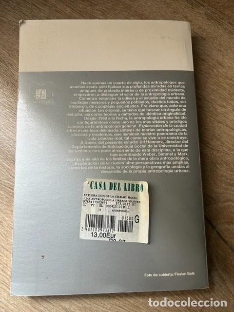 Libros: Exploraci&oacute;n de la ciudad -Ulf Hannerz- - Foto 2