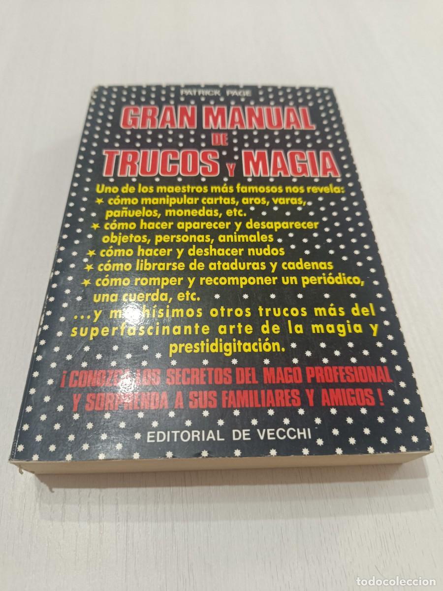 Libros: Gran Manual de Trucos y Magia Patrick Page Editorial DE VECCHI 1990