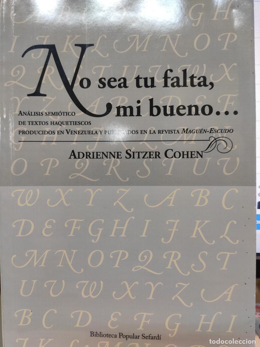 Libros: No sea tu falta, mi bueno... - Adrienne SitzerCohen