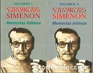 Libros: MEMORIAS &Iacute;NTIMAS. Dos tomos. - SIMENON GEORGES