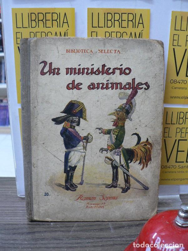 Libros: Un ministerio de animales - Miguel Medina - Editorial Ram&oacute;n Sopena - 1935 - Biblioteca Selecta