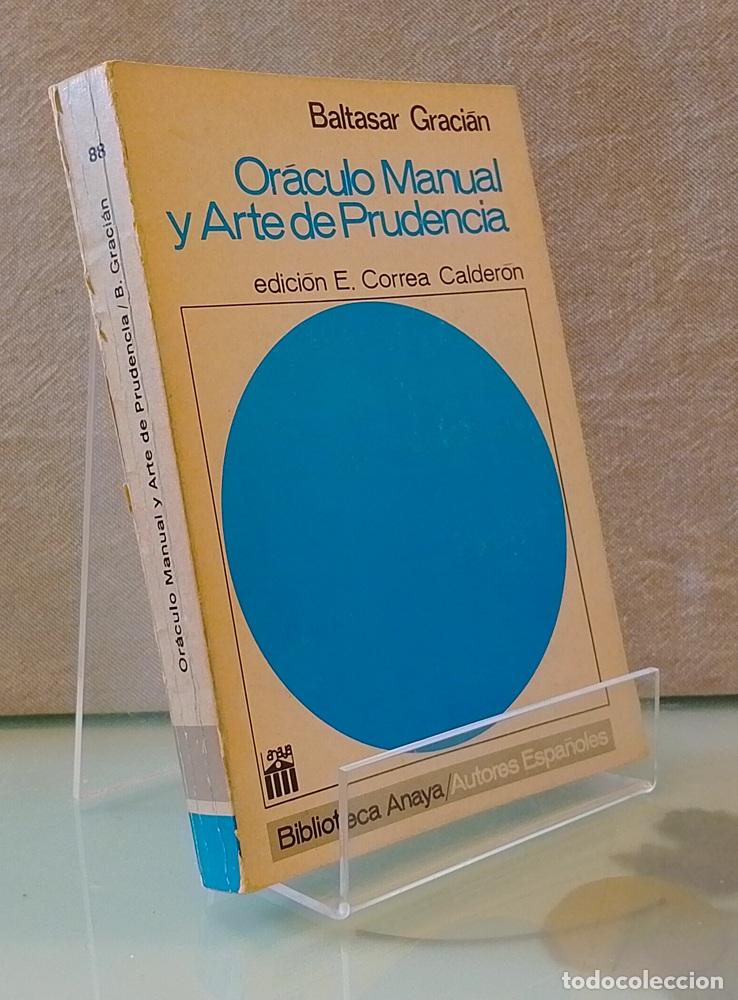 Libros: Or&aacute;culo manual y arte de prudencia - Baltasar Graci&aacute;n