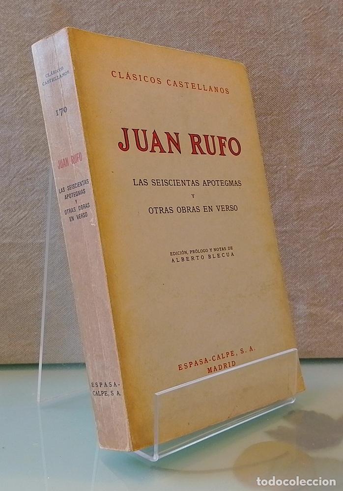 Libros: Las seiscientas apotegmas y otras obras en verso - Juan Rufo