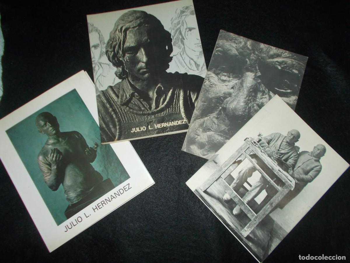 Livres: Lote 4 Cat&aacute;logo JULIO L&Oacute;PEZ HERN&Aacute;NDEZ. Escultura. Cat&aacute;logos Libro. Ver y Leer
