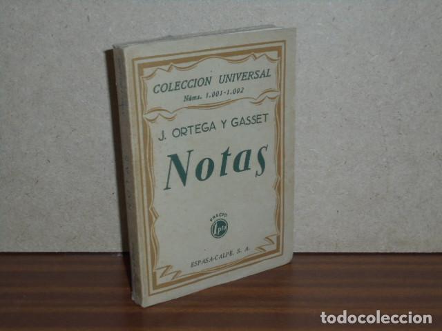 B&uuml;cher: NOTAS - Ortega y Gasset - Ortega y Gasset, Jos&eacute;