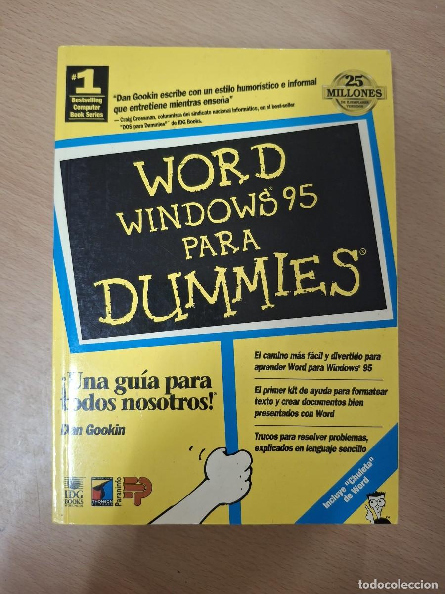Libros: LIBRO WORD WINDOWS 95 PARA DUMMIES - GOOKIN, DAN