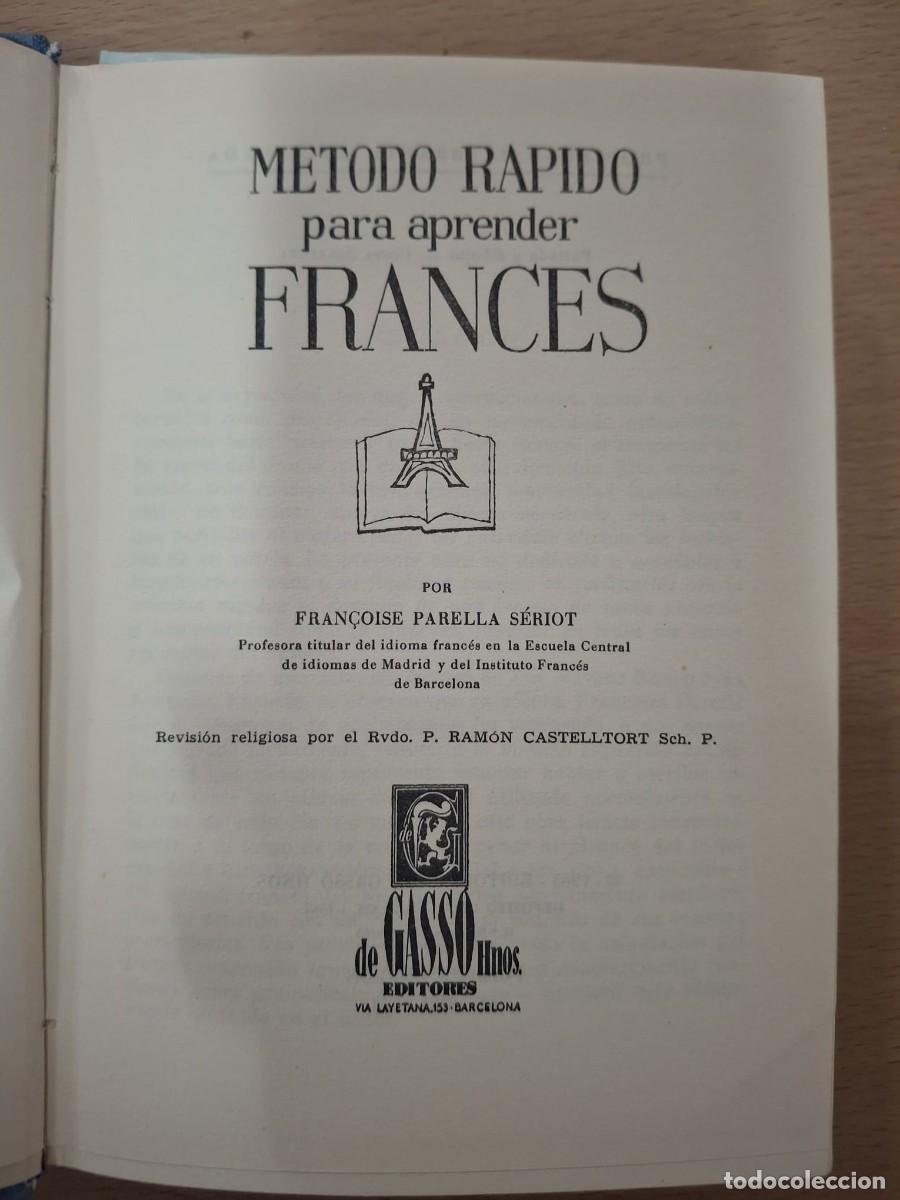 Libros: LIBRO METODO RAPIDO PARA APRENDER FRANCES - Foto 2