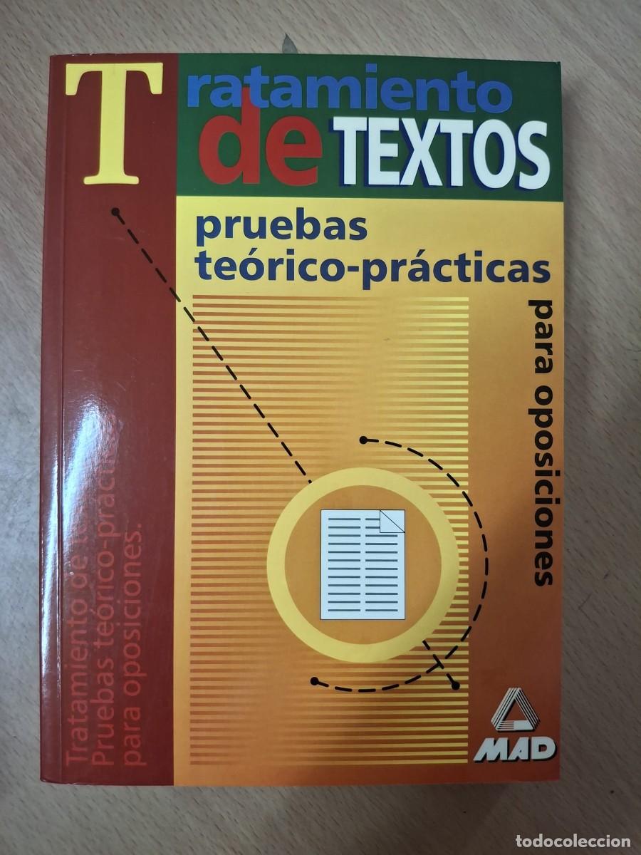Livros em segunda m&atilde;o: LIBRO TRATAMIENTO DE TEXTOS PRUEBAS TEORICO PRACTICAS