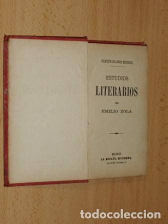 Libri di seconda mano: ESTUDIOS LITERARIOS - Zola, Emilio