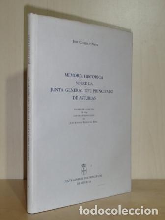 Libri di seconda mano: MEMORIA HIST&Oacute;RICA SOBRE LA JUNTA GENERAL DEL PRINCIPADO DE ASTURIAS - Caveda y Nava, Jos&eacute;