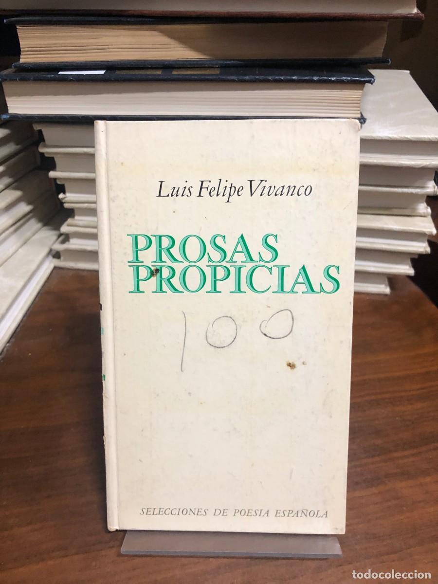 books: Prosas propicias Luis Felipe Vivanco