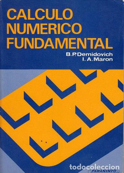 Libros: C&aacute;lculo Num&eacute;rico Fundamental- 9788428308878