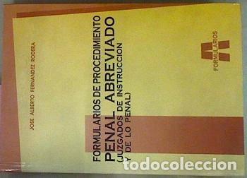 Libros: Formularios de procedimiento penal abreviado- 9788481261141