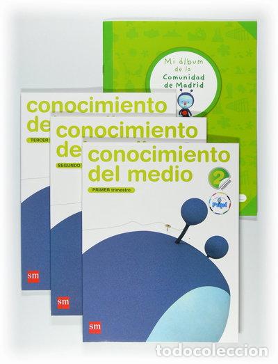 Libros: Conocimiento del medio. 2 Primaria. Conecta con Pupi. Madrid. Trimestres- 9788467545883