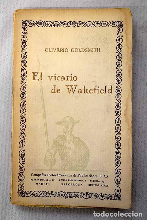 books: El Vicario de Wakefield.- Goldsmith, Oliver