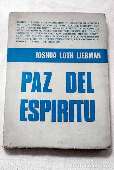 Libri di seconda mano: Paz del esp&iacute;ritu: Liebman, Joshua Loth.- Liebman, Joshua Loth