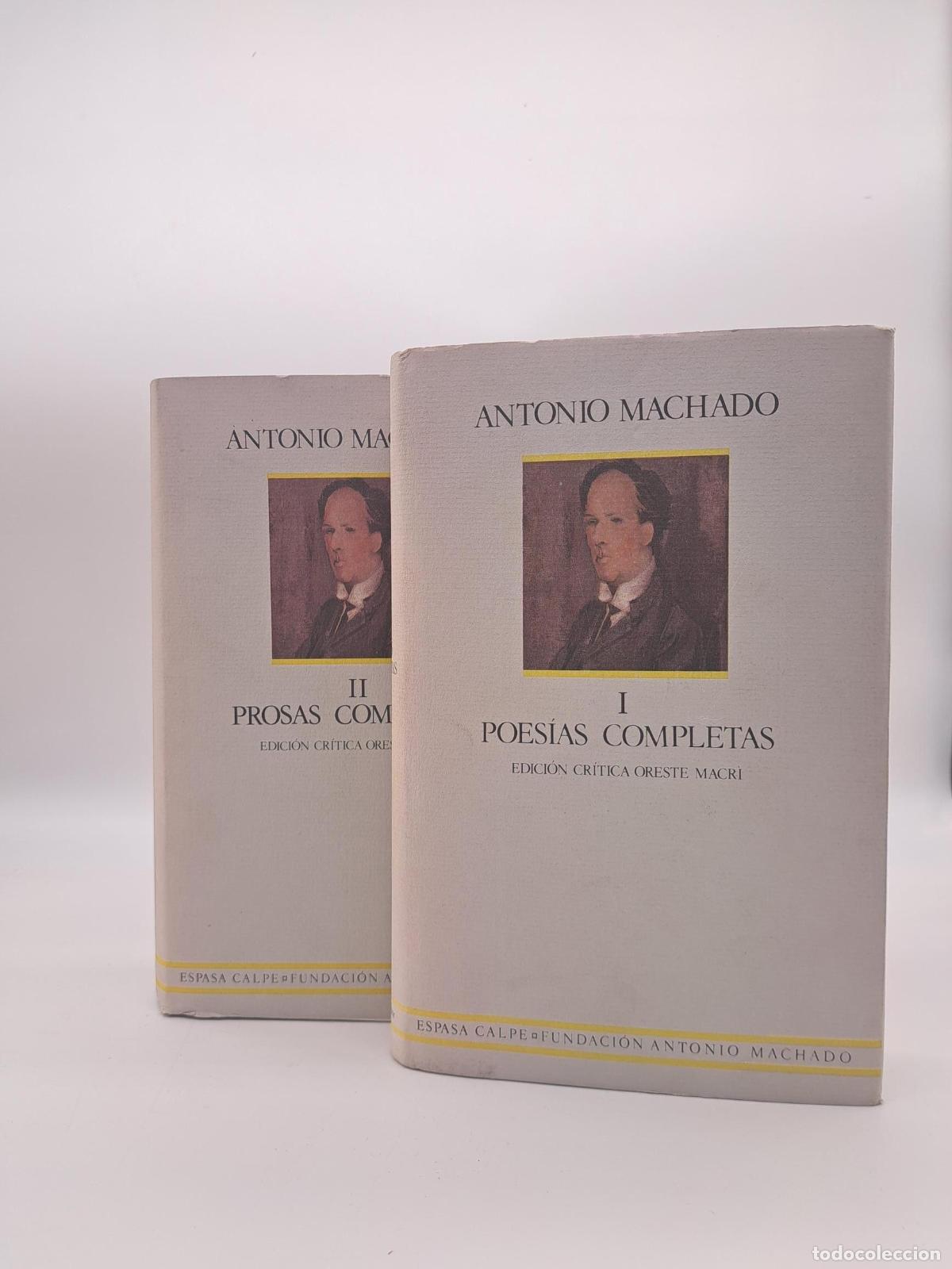 Libros: MACHADO, Antonio. - Poes&iacute;as y prosas completas. Obra completa (2 tomos).