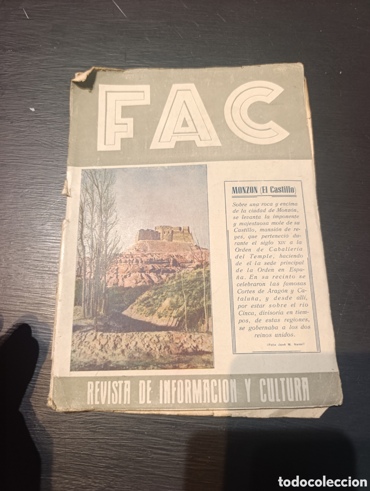 Libros: Revista FAC. Huesca 1951.num 8 - Foto 2