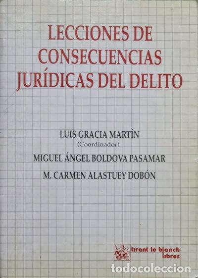 Libros: Lecciones de consecuencias jur&iacute;dicas del delito- 9788480026710