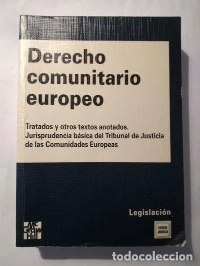 Livres: Derecho Comunitario Europeo- 9788448103996