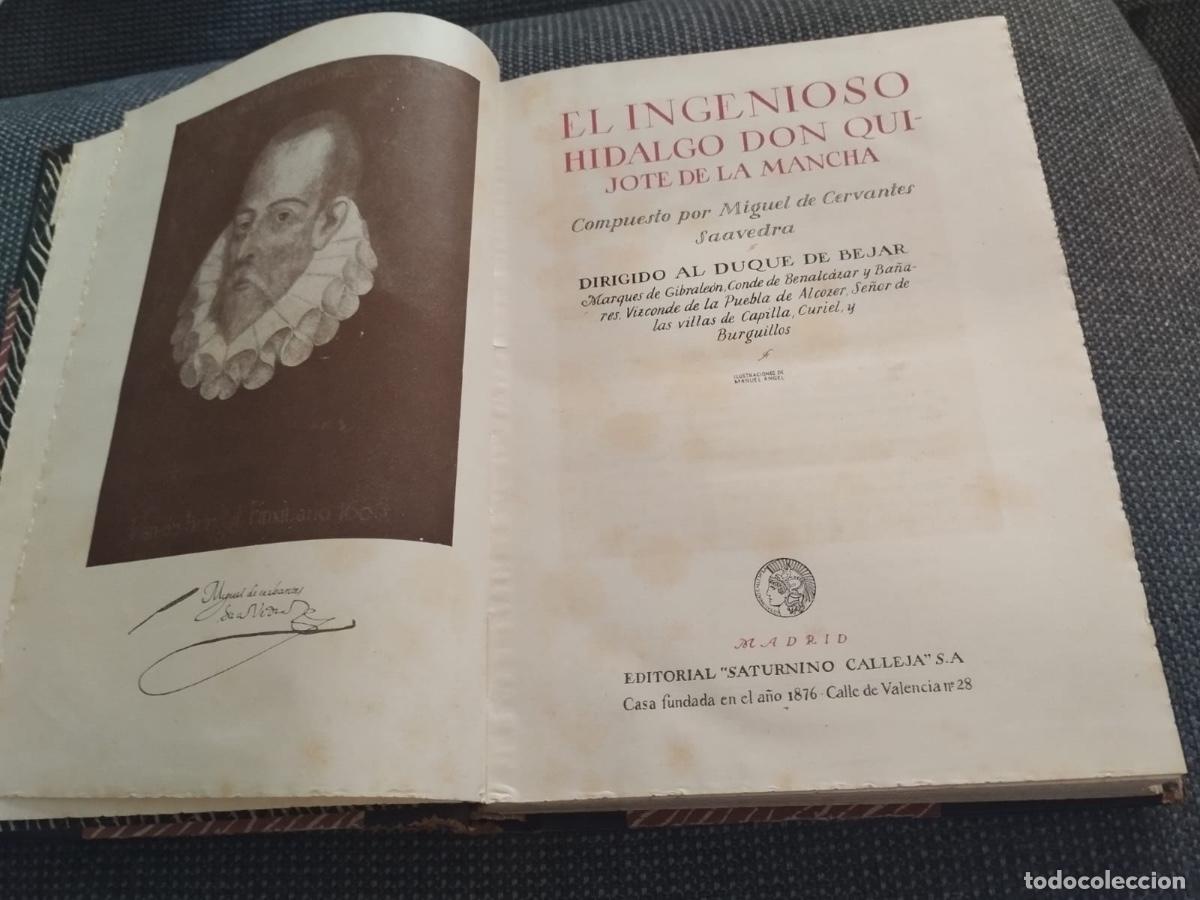Libros: EL INGENIOSO HIDALGO DON QUIJOTE DE LA MANCHA. EDITORIAL SATURNINO CALLEJA S.A.