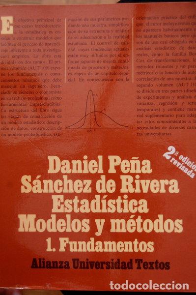 Libri di seconda mano: Estad&iacute;stica. Modelos y m&eacute;todos. 1 Fundamentos- 9788420681092