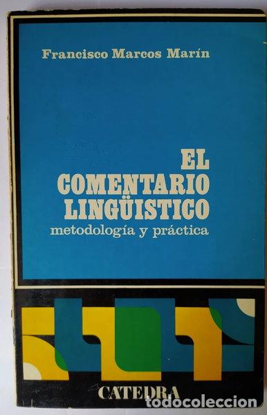 Libros: El comentario ling&uuml;&iacute;stico- 9788437601038